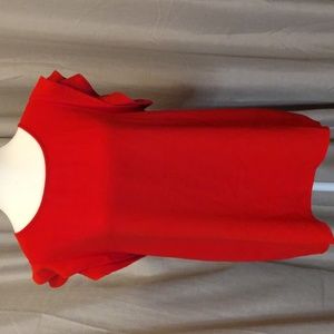 Monteri flutter sleeve blouse